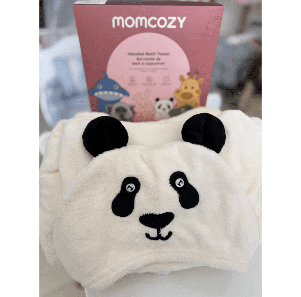 Sortie de Bain Bébé à Capuche Momcozy – Lot de 2 | Douceur & Absorption Maximale