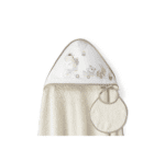 Sortie de Bain Bébé à Capuche Interbaby 1x1 m – 100% Coton | Douceur & Confort