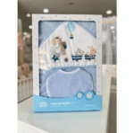 Sortie de Bain Bébé à Capuche Interbaby 1x1 m – 100% Coton | Douceur & Confort