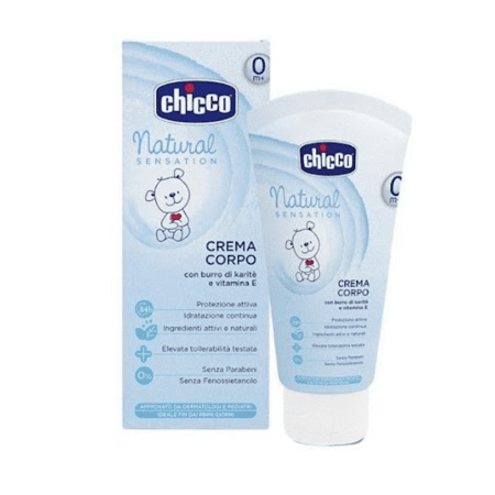 Crème Corporelle Bébé Chicco Natural Sensation 150 ml – Hydratation & Protection Naturelle