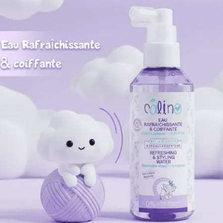 Eau Rafraîchissante Bébé Calino à la Guimauve – Gamme Violette | Fraîcheur & Douceur