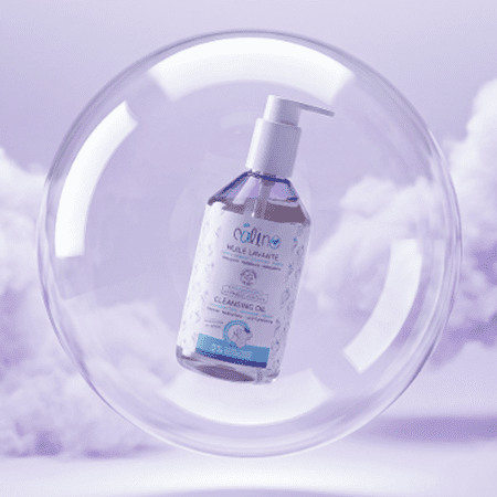 Huile Lavante Calino à la Guimauve – Gamme Violette | Douceur & Hydratation Bébé