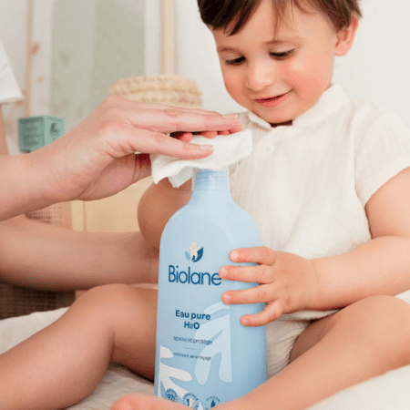 Eau Pure H2O Bébé – Nettoyage Doux Sans Rinçage | Peaux Sensibles