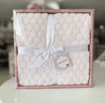 Plaid Bébé Naf Naf Rose Ultra Doux avec Coffret Cadeau