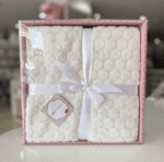Plaid Bébé Naf Naf Rose Ultra Doux avec Coffret Cadeau