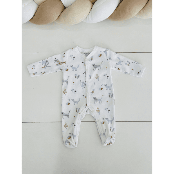 Grenouillère bébé avec animaux 0-3 mois