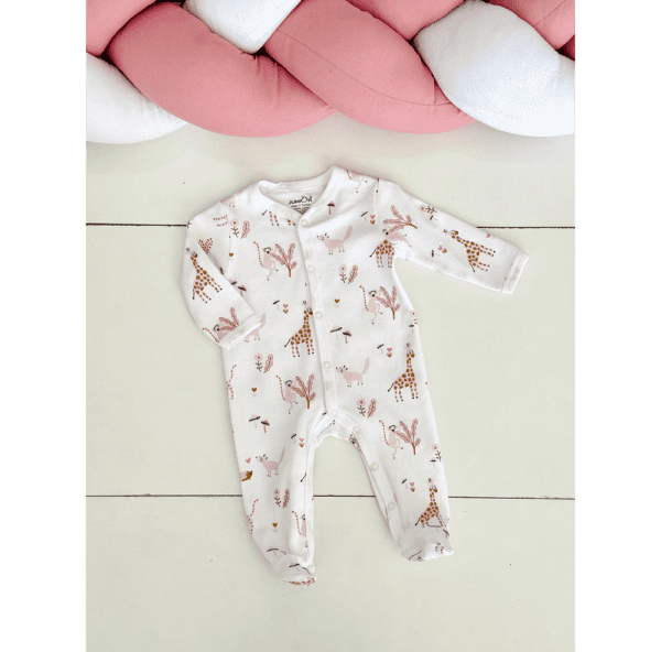 Grenouillère bébé fille avec motifs animaux 0 3 mois