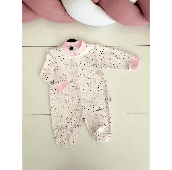 Grenouillère bébé fille rose à motifs 0 3 mois douce et confortable