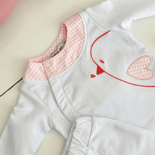 Sortie clinique bébé fille blanche et rose 4 pièces naissance 0 3 mois