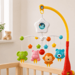 Manège Musical Bébé avec Animaux Suspendus pour Lit Bébé