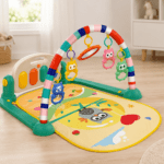 Tapis d’Éveil Bébé avec Piano Musical et Arche de Jeux Huanger