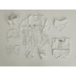Sortie Clinique Bébé Fille 7 Pièces Dentelle & Papillons
