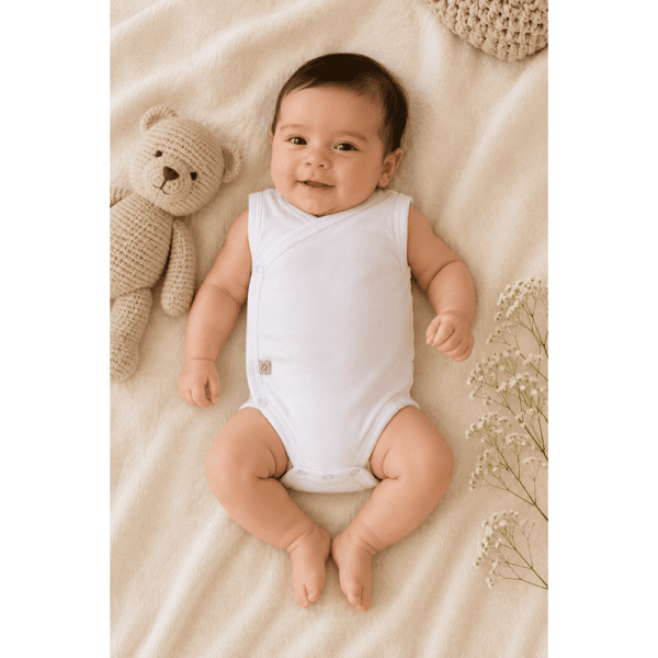 Body Sans Manches Croisé Blanc