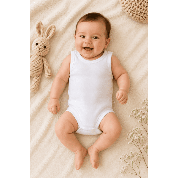 Body Sans Manches Blanc simple