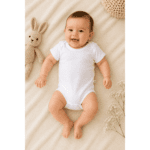 Body Bébé Blanc à Manches Courtes