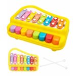 Jouet Musical Bébé Piano & Xylophone – Éveil Sensoriel & Musical 18 Mois+