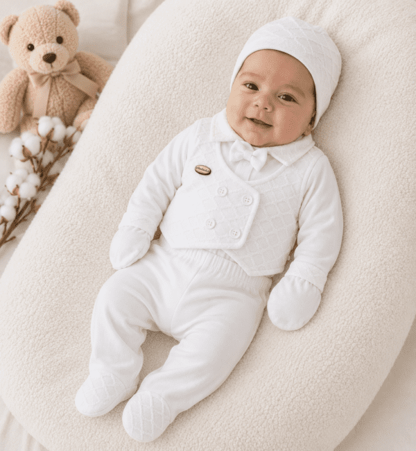 Ensemble Naissance 5 Pièces Élégant pour Bébé Garçon