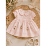 Robe Bébé Fille Beige Clair Brodée