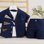 Ensemble Garçon 3 Pièces Bleu Marine