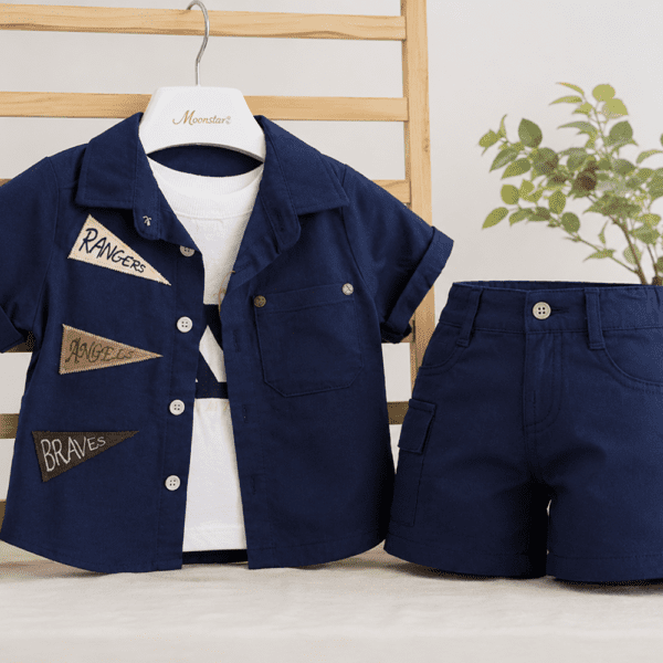 Ensemble Garçon 3 Pièces Bleu Marine
