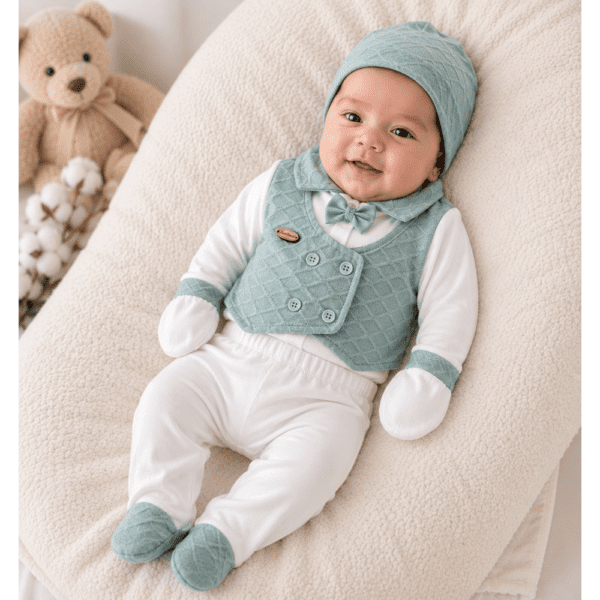 Ensemble Naissance 5 Pièces Élégant pour Bébé Garçon