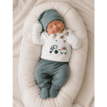 Sortie Clinique Bébé Garçon 5 Pièces Vert Sauge
