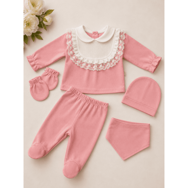 Ensemble Naissance 5 Pièces pour fille