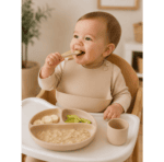 Set Repas Bébé en Silicone 4 Pièces