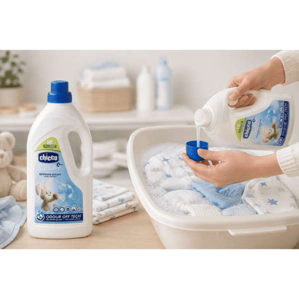 Lessive Liquide Bébé Chicco Sensitive 0m+ – 1,5 L