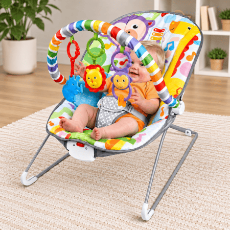 Transat Bébé avec Arche de Jeux Colorée