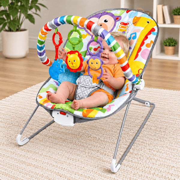 Transat Bébé avec Arche de Jeux Colorée