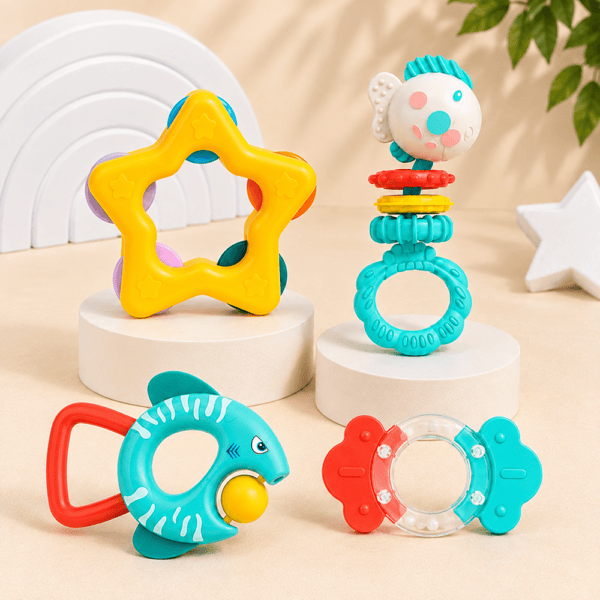 Set de Hochets et Jouets d’Éveil Bébé