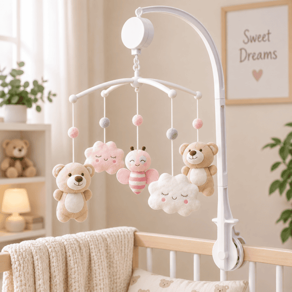 Mobile Musical Bébé pour Lit Inter Baby