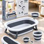 Set Baignoire Bébé Pliable 5 Pièces