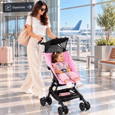 Poussette Voyage Cabine Ultra-Compacte avec Sac