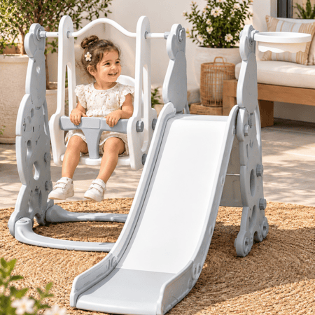 Toboggan 3 en 1 avec Balançoire